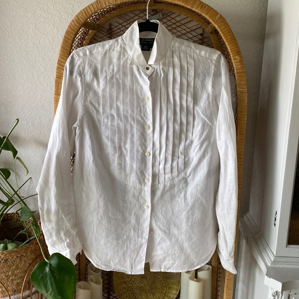 White Ralph Lauren button up